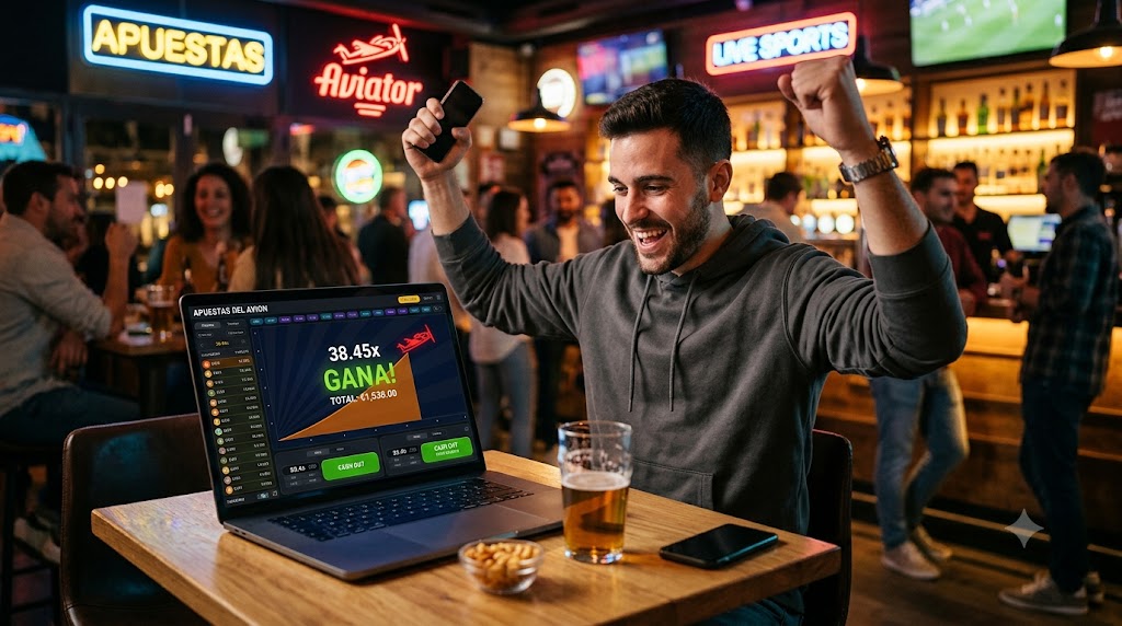 Pantalla de juego Aviator en móvil